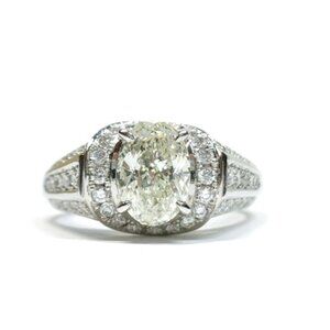 Jewelry Ring Natural Diamond 1.238ct Platinum 3135211